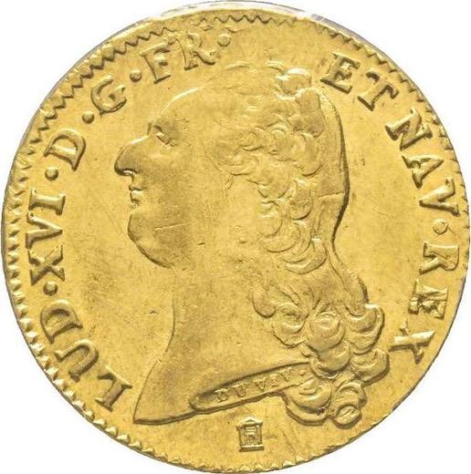 Obverse Double Louis d'Or 1788 K - Gold Coin Value - France, Louis XVI