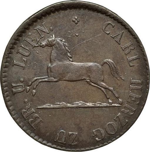 Obverse 1 Pfennig 1830 CvC - Coin Value - Brunswick-Wolfenbüttel, Charles II