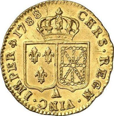 Reverse Louis d'Or 1788 A - Gold Coin Value - France, Louis XVI