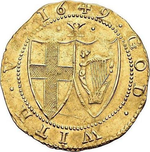 Reverse Double crown 1649 - Gold Coin Value - United Kingdom, Commonwealth
