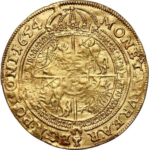 Reverse 2 Ducat 1654 AT "Type 1652-1661" - Gold Coin Value - Poland, John II Casimir