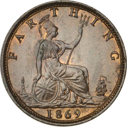 Reverse Farthing 1869 -  Coin Value - United Kingdom, Victoria