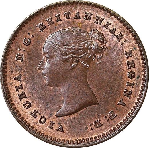 Аверс монеты - 1/4 фартинга 1839 года - цена  монеты - Великобритания, Виктория