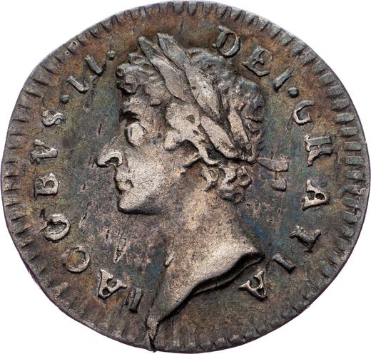 Obverse Penny 1687 - Silver Coin Value - United Kingdom, James II