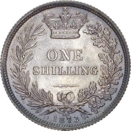 Rewers monety - 1 szeląg 1873 - cena srebrnej monety - Wielka Brytania, Wiktoria