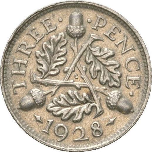 Reverse Threepence 1928 "Type 1927-1936" - Silver Coin Value - United Kingdom, George V