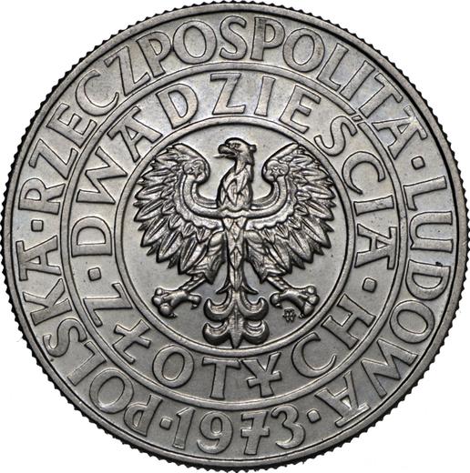 Awers monety - Próba 20 złotych 1973 MW "Drzewo" Miedź-nikiel - cena  monety - Polska, PRL