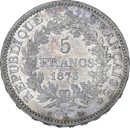 Reverse 5 Francs 1873 K "Hercules" - Silver Coin Value - France, Third Republic