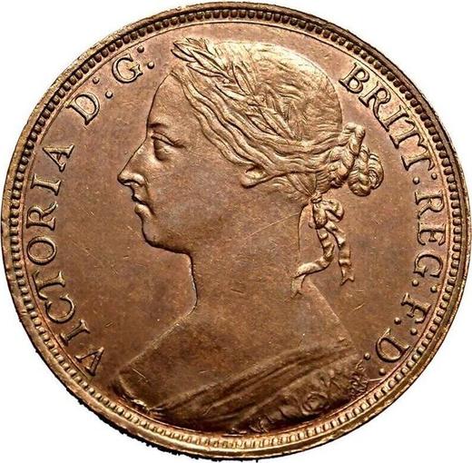 Avers 1 Penny 1885 "Typ 1860-1894" - Münze Wert - Großbritannien, Victoria