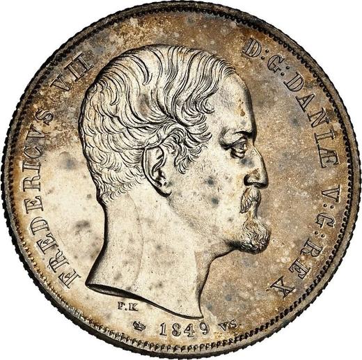 Anverso 30 chelines 1849 VS - valor de la moneda de plata - Schleswig-Holstein, Federico VII