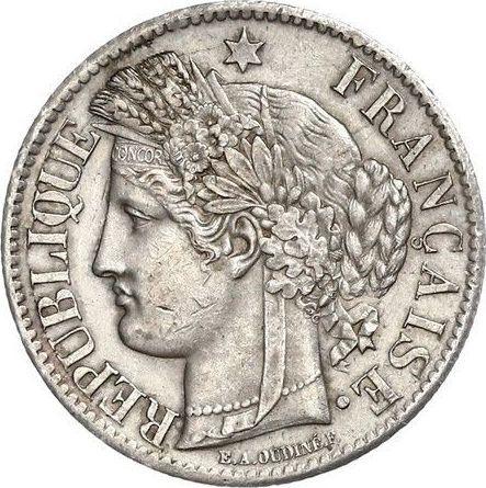 Obverse 2 Francs 1870 K "No Motto" - Silver Coin Value - France, Third Republic