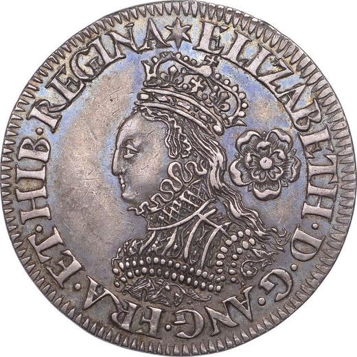 Obverse Sixpence 1561 "Milled coinage" Adorned dress - Silver Coin Value - United Kingdom, Elizabeth I