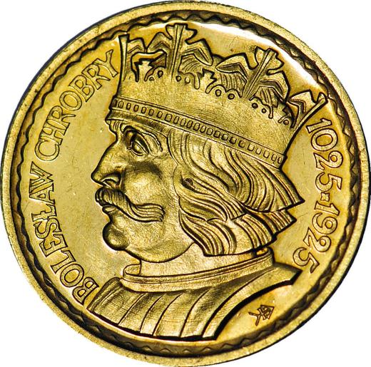 Reverse Pattern 10 Zlotych 1925 "Bolesław I the Brave" Gold - Gold Coin Value - Poland, II Republic