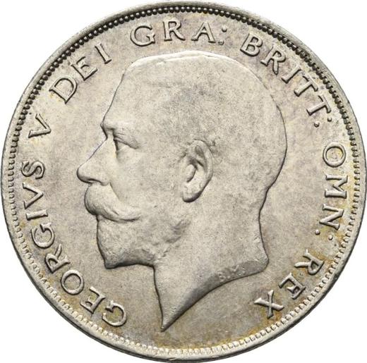 Аверс монеты - 1/2 кроны (Полукрона) 1924 года - цена серебряной монеты - Великобритания, Георг V