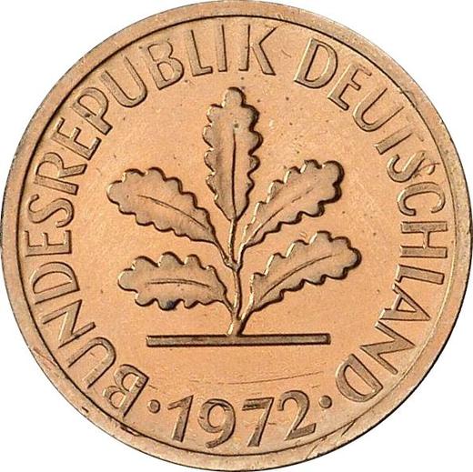 Reverse 1 Pfennig 1972 D - Coin Value - Germany, FRG