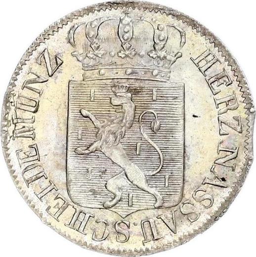 Obverse 6 Kreuzer 1822 - Silver Coin Value - Nassau, William