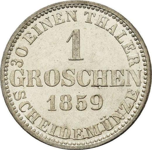 Revers Groschen 1859 B - Silbermünze Wert - Hannover, Georg V
