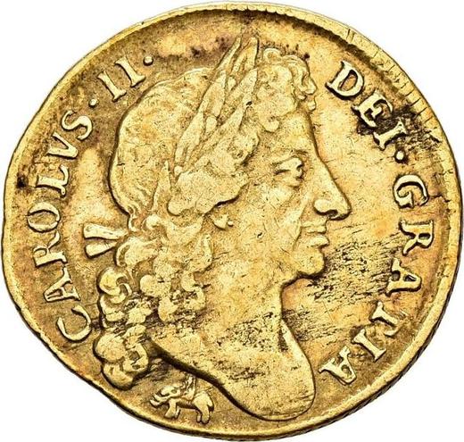 Obverse Half Guinea 1682 "Second laureate bust" Elephant and castle - Gold Coin Value - United Kingdom, Charles II