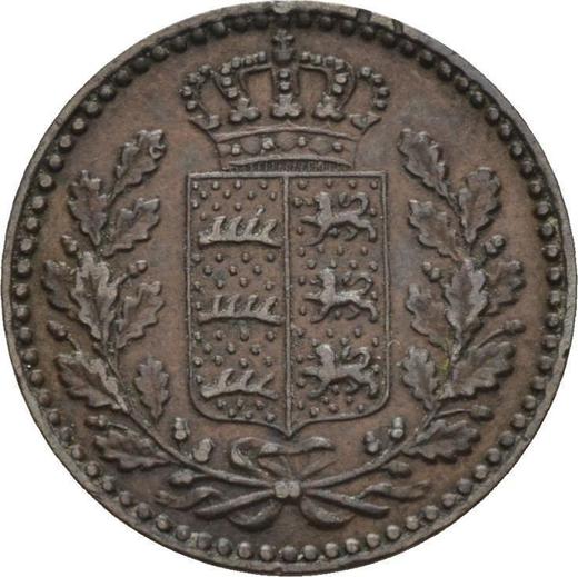 Anverso 1/4 kreuzer 1864 - valor de la moneda  - Wurtemberg, Guillermo I
