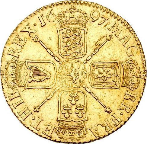 Reverse Guinea 1697 "Second laureate bust" - Gold Coin Value - United Kingdom, William III