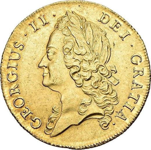 Obverse Two guinea 1739 "Intermediate Head" - Gold Coin Value - United Kingdom, George II