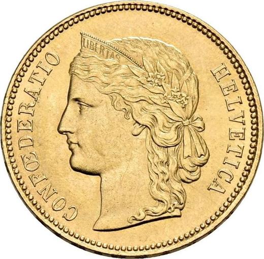 Obverse 20 Francs 1888 B - Gold Coin Value - Switzerland, Confederation