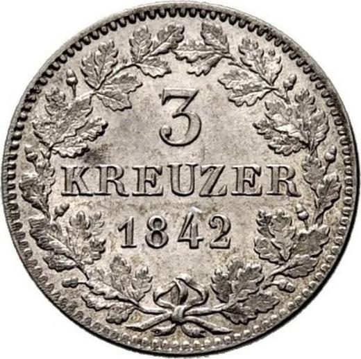 Reverse 3 Kreuzer 1842 "Type 1842-1856" - Silver Coin Value - Württemberg, William I