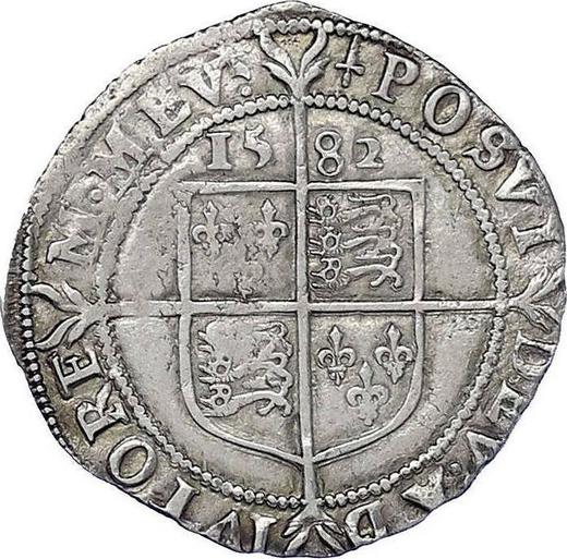 Reverse Sixpence 1582 "Fifth issue" - Silver Coin Value - United Kingdom, Elizabeth I