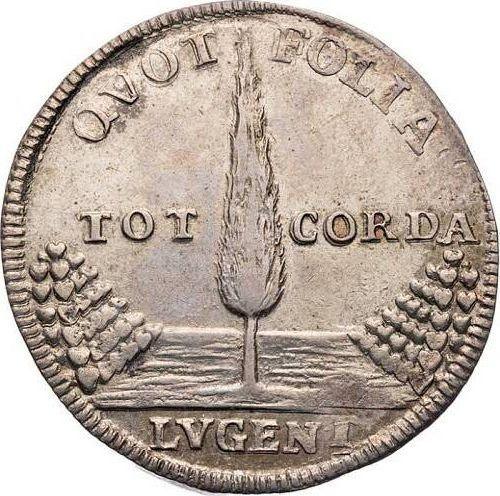 Obverse 1/3 Thaler 1727 IGS "Mourning" - Silver Coin Value - Poland, Augustus II