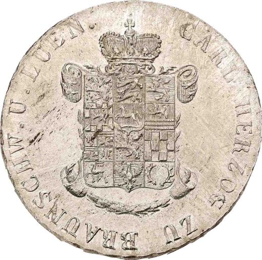 Obverse 24 Mariengroschen 1829 CvC "BRAUNSCHW" - Silver Coin Value - Brunswick-Wolfenbüttel, Charles II
