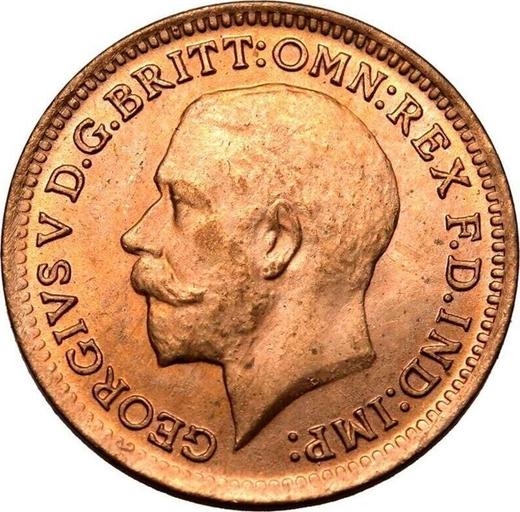Obverse Third Farthing 1913 -  Coin Value - United Kingdom, George V