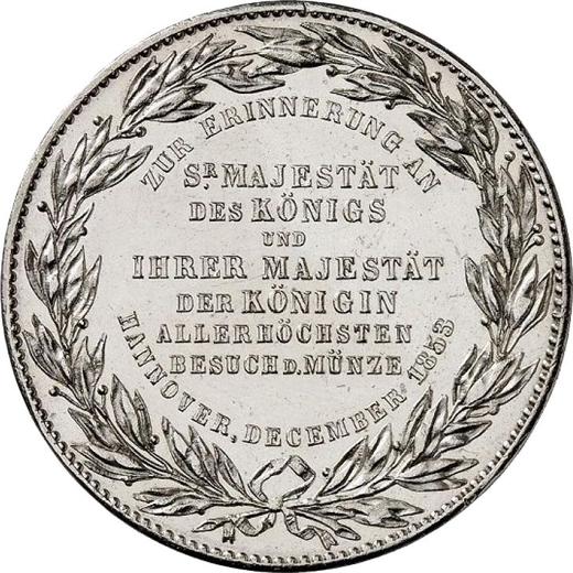 Reverse Thaler 1853 B "Visit to the Mint" - Silver Coin Value - Hanover, George V
