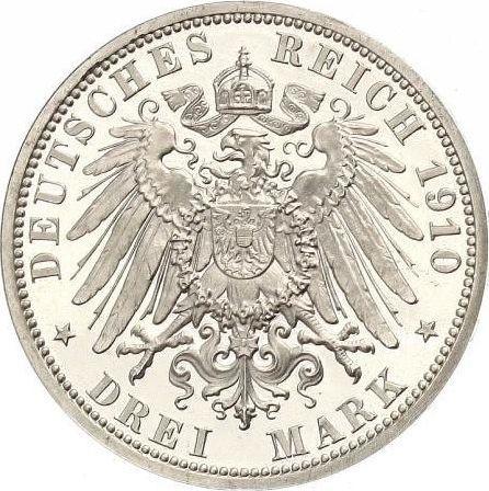 Reverse 3 Mark 1910 A "Prussia" - Silver Coin Value - Germany, German Empire