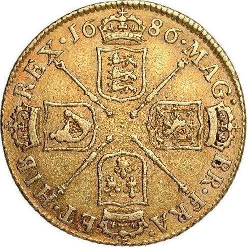 Reverse Guinea 1686 "First laureate head" - Gold Coin Value - United Kingdom, James II