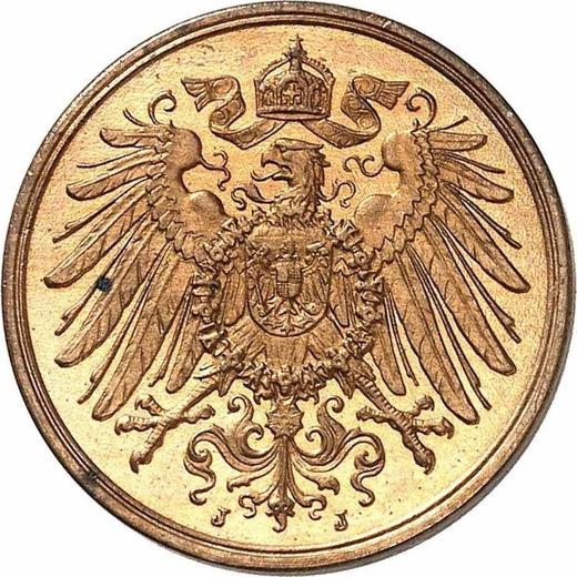 Reverse 2 Pfennig 1911 J "Type 1904-1916" - Coin Value - Germany, German Empire