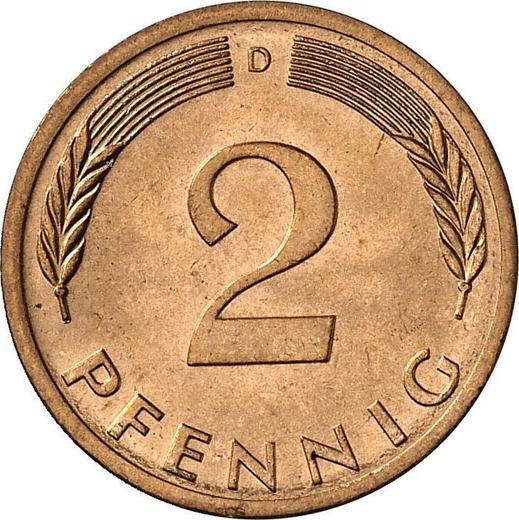 Obverse 2 Pfennig 1975 D - Coin Value - Germany, FRG