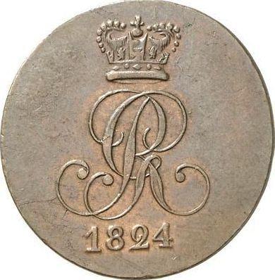 Obverse 2 Pfennig 1824 C -  Coin Value - Hanover, George IV