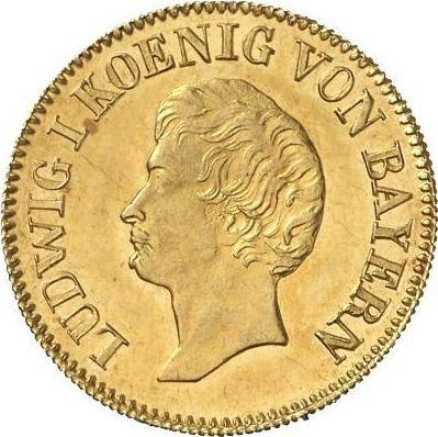Аверс монеты - Гульден без года (1835-1839) "Тип 1827-1835" Большие буквы - цена золотой монеты - Вюрцбург, Людвиг I