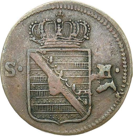 Аверс монеты - Геллер 1809 года - цена  монеты - Саксен-Гильдбурггаузен, Фридрих