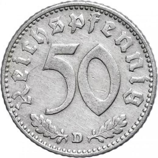Obverse 50 Reichspfennig 1942 D "Type 1939-1944" -  Coin Value - Germany, Third Reich