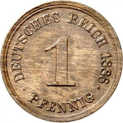 Obverse 1 Pfennig 1886 D "Type 1873-1889" - Coin Value - Germany, German Empire