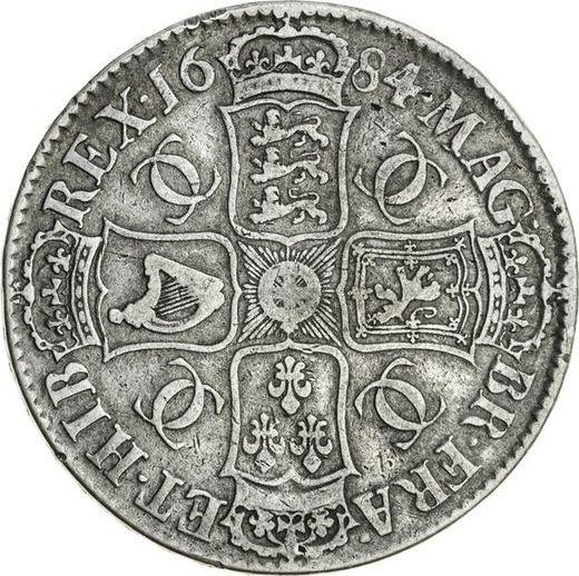 Реверс монеты - 1 крона 1684 года "Четвертый тип" - цена серебряной монеты - Великобритания, Карл II
