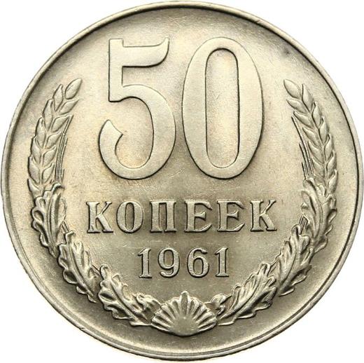 Reverse 50 Kopeks 1961 -  Coin Value - Russia, Soviet Union - USSR