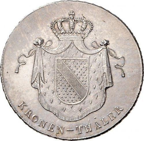 Reverse Thaler 1820 - Silver Coin Value - Baden, Louis I