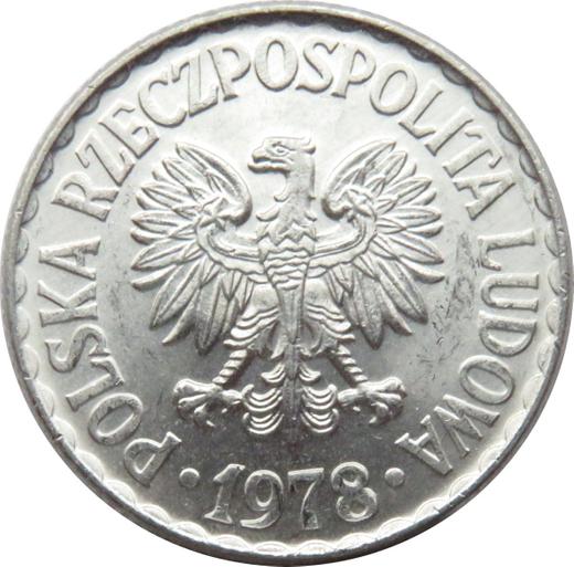 Obverse 1 Zloty 1978 -  Coin Value - Poland, Peoples Republic