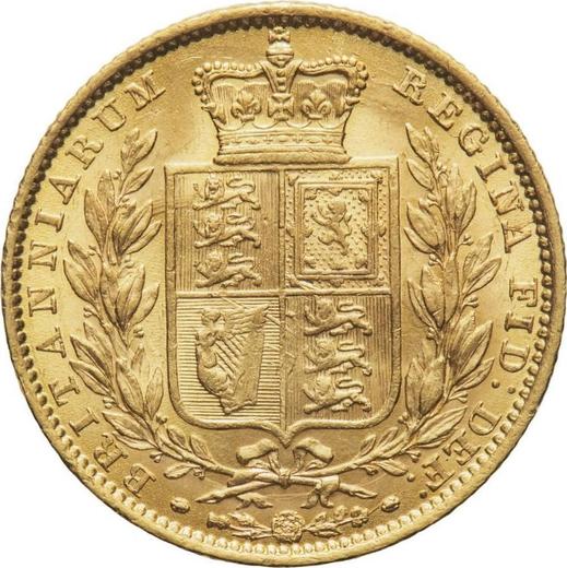 Revers Sovereign 1850 WW "Wappen" - Goldmünze Wert - Großbritannien, Victoria