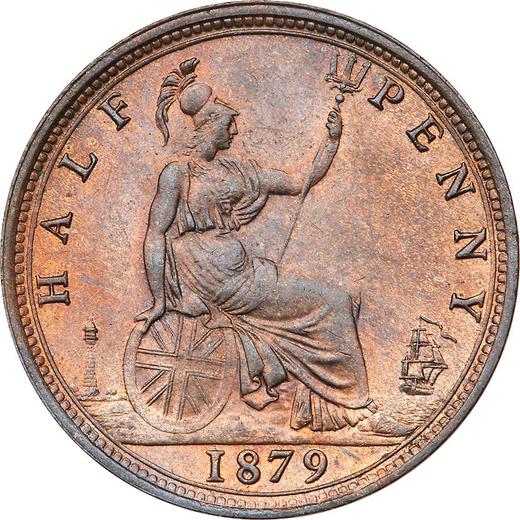 Reverse Halfpenny 1879 - Coin Value - United Kingdom, Victoria