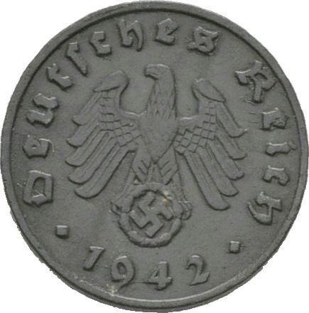 Revers 1 Reichspfennig 1942 E "Typ 1940-1945" - Münze Wert - Deutschland, Drittes Reich