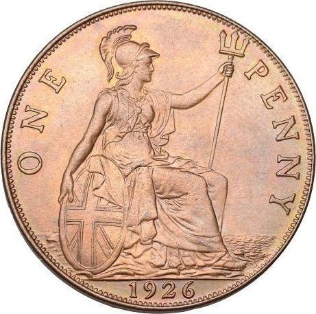 Реверс монеты - Пенни 1926 года "Тип 1911-1936" - цена  монеты - Великобритания, Георг V