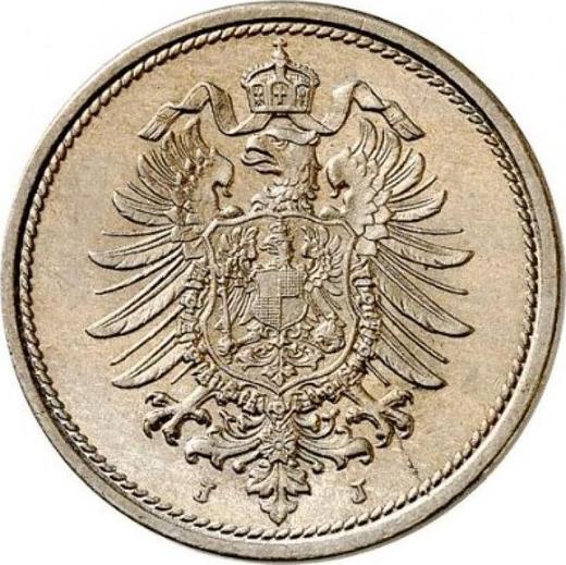 Reverso 10 Pfennige 1876 J "Tipo 1873-1889" - valor de la moneda - Alemania, Imperio alemán